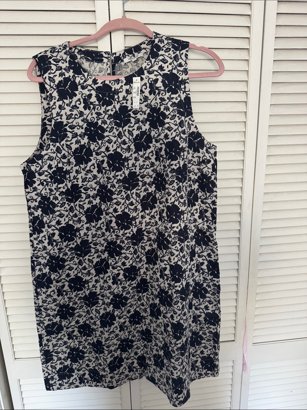 Madewell Floral Sleeveless Dress 100% linen